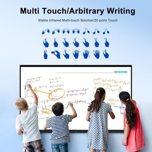 55″ Smart Board, 4K UHD Touchscreen Display Electronic Whiteboard,Android 14 Built in Ultra High Definition Camera Open App Ecosystem, Interactive Whiteboard for for Business Office Classroom Home - Image 6