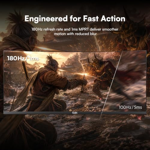 34 Inch Ultrawide Curved Gaming Monitor 180Hz, WQHD 3440x1440P - Image 5