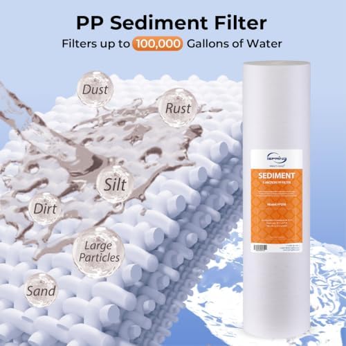 iSpring F3WGB32B 4.5" x 20" 3-Stage Whole House Water Filter - Image 2