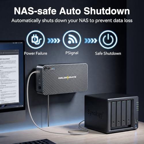GOLDENMATE Lithium UPS 1000VA 600W + 600VA 360W UPS Battery Backup - Image 6