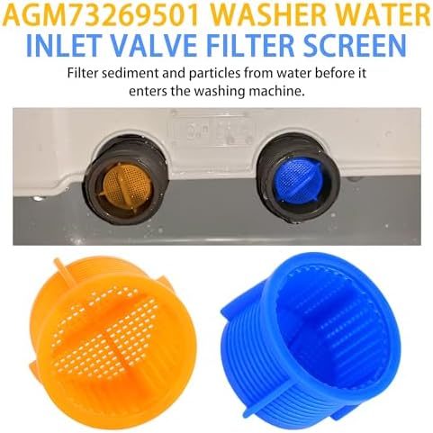 A.I.FORCE 8-Packs AGM73269501 Washing Machine Water Filter Screen for LG - Image 2