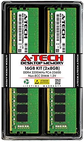A-Tech 16GB Kit (2x8GB) RAM for Dell Inspiron 3910, 3891, 3020 Small Desktop, 3020 Tower | DDR4 3200MHz PC4-25600 DIMM 1.2V 288-Pin Non-ECC UDIMM Memory Upgrade by A-TechComponents