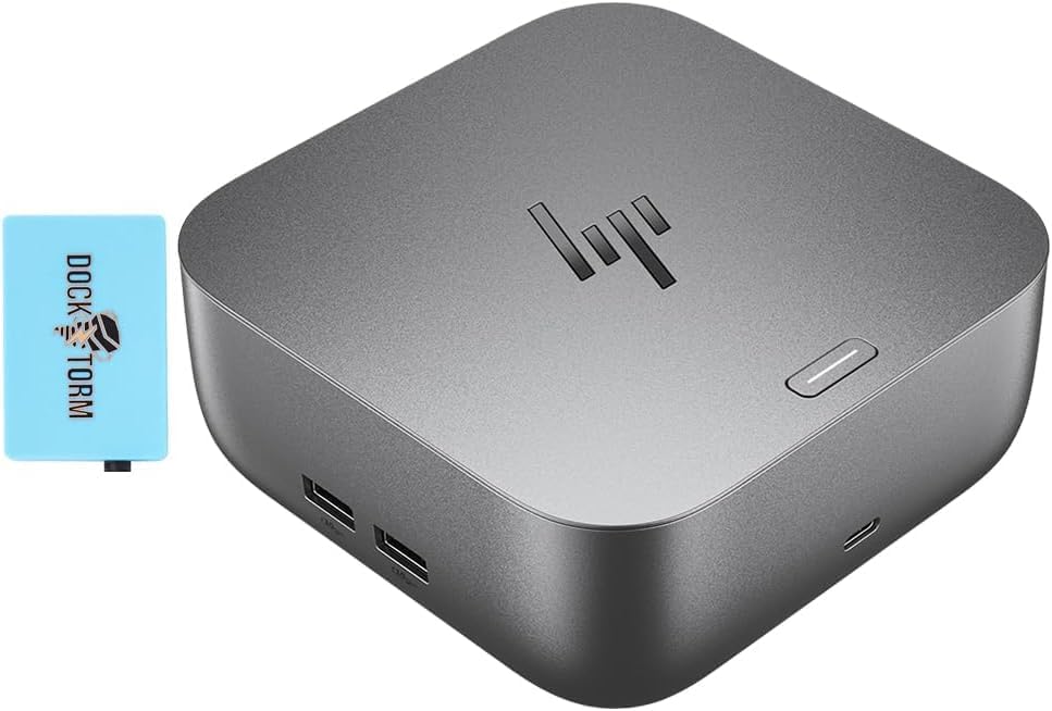 HP 280W Thunderbolt 4 Ultra Dock Port Replicator Bundle w/DKZ Hub (Universal Thunderbolt/USB-C Docking Station, Single Cable for Charging, Data Transfers to Any Brand Laptop) by Unknown