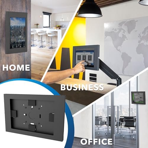 Mount-It! Lockable Tablet Wall Mount for Samsung, Flush Low-Profile, Black - Image 5
