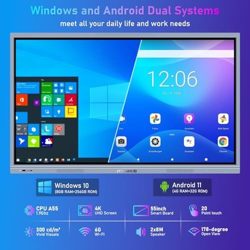 55" 4K Smart Board for Conference – with Android & Windows - Image 3