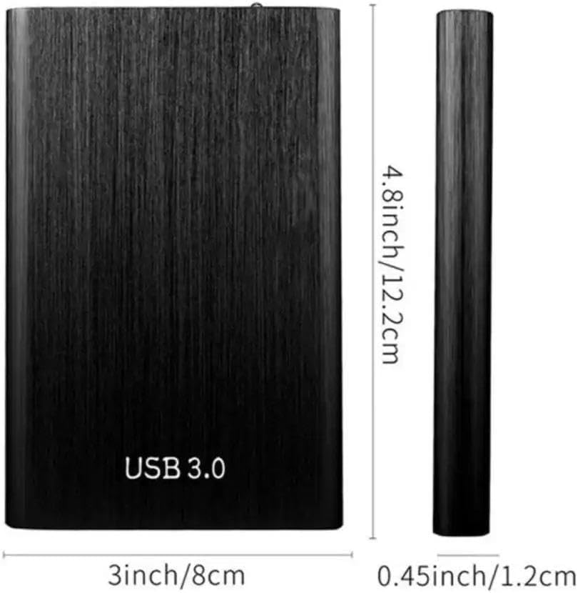 Portable USB 3.0 External Hard Drive — 1TB High-Capacity, High-Speed ​​Storage Device; Compatible with Windows, macOS, and Linux (Ideal for Home Use, and Party Favors) (Blue,32) (Silver,64TB) - Image 4
