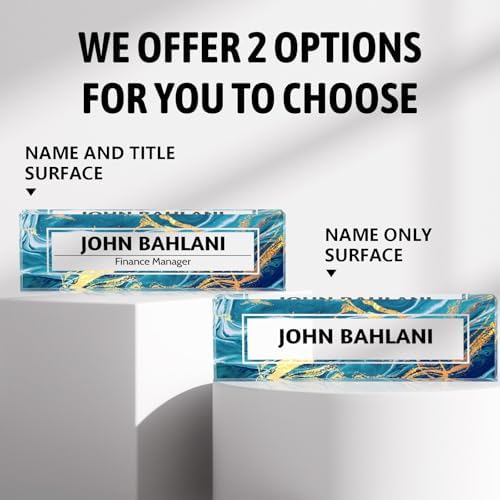 Custom Name Plate for Desk, Desk Name Plate Personalized Office Desk Decor for Women and Men, Employee Appreciation Gifts Office Gifts for Boss, Manager, Teacher, Nurse - Image 4