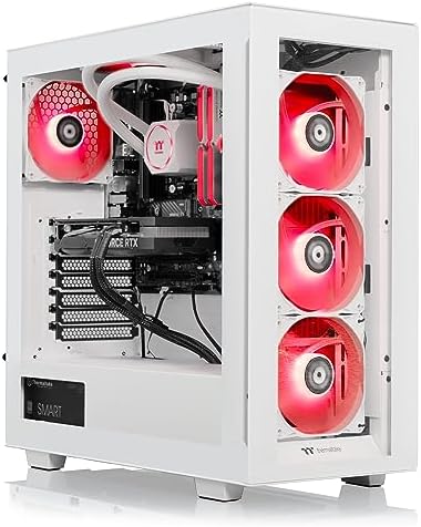 Thermaltake LCGS View 460 Gaming Desktop (AMD Ryzen™ 5 7600X, 32GB 5600MT/s DDR5 RGB Memory, NVIDIA® GeForce RTX™ 4060, 1TB NVMe M.2, WiFi, Windows 11) V35S-B650-460-LCS,Black - Image 4