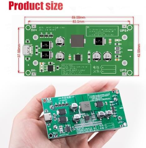 KOOBOOK 3Pcs 18650 Lithium Battery Charging Module 15W 5V 3A UPS Booster - Image 6