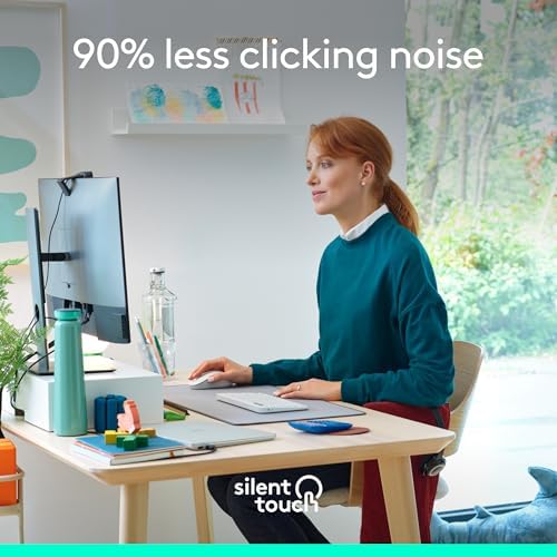 Logitech Signature M650 Wireless Mouse Small to Medium Sized - Off White - Image 4