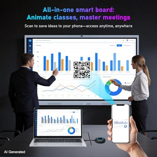 Smart Board,Digital Electronic Whiteboard and Smartboard for Classroom, Screen Mirroring for Live Streaming, Digital Signage Displays and Player for Advertising(Board Only) (86 Inch) - Image 6