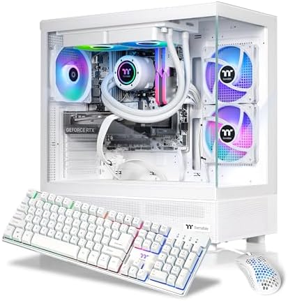 Thermaltake LCGS View 7860TS-270 Gaming Desktop (AMD Ryzen™ 7 7800X3D, ToughRam 32GB DDR5 6000MT/s RGB Memory, NVIDIA® GeForce RTX™ 5060 Ti 8G, 1TB NVMe M.2, WiFi, Windows 11) V27S-B85K-56T-LCS by Unknown
