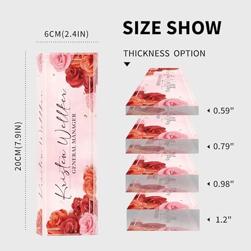 Custom Acrylic Name Plates for Desks, Personalized Office Decor - Image 7