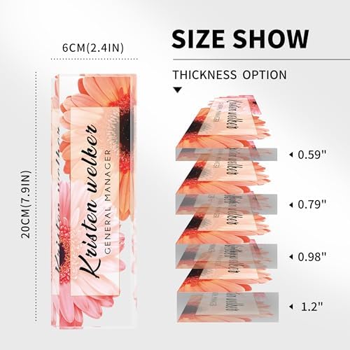 Custom Acrylic Name Plate for Office - Personalized Desk Decor for Women & Men, Employee Appreciation Gifts for Boss, Manager, Teacher, Nurse - Image 4