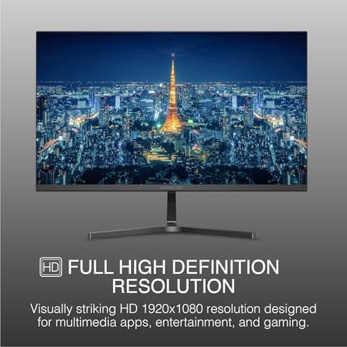 Packard Bell airFrame 21" FHD Monitor, 1920x1080, Ultrawide, VESA Mount, Tilt Adjust, HDMI/VGA, Slim Bezel, for Home, Office, and Light Gaming - 2 Pack - Image 2
