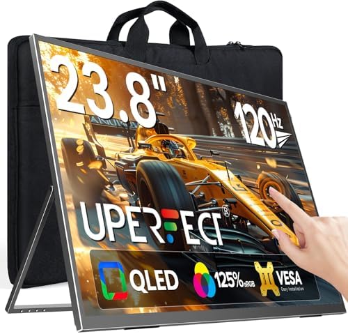 UPERFECT Portable Monitor Touchscreen 24" 120Hz 1080P 125% sRGB 400Nits by UPERFECT