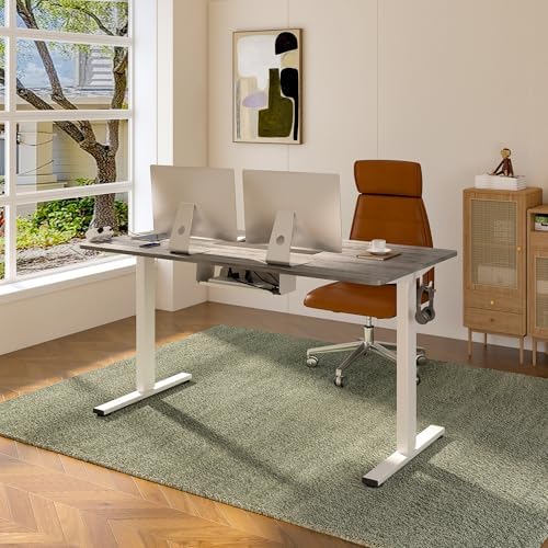 FLEXISPOT EN2 60"x24" Whole-Piece Standing Desk with Power Strip - Image 2
