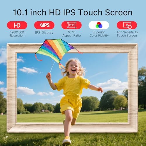 Frameo 10.1" WiFi Digital Picture Frame, Electronic Photo Frames - 32GB - Image 4