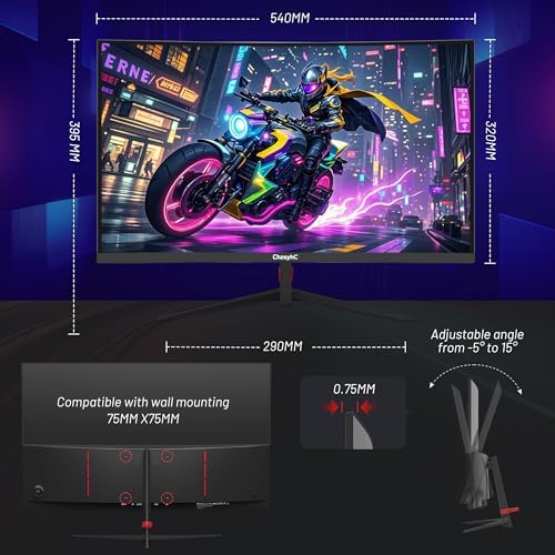 24 Inch Curved 180Hz Gaming Monitor, 1800R Curved Gaming Monitor - Image 5