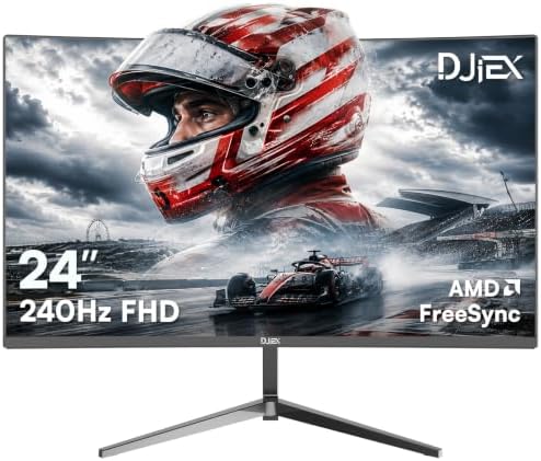 24 Inch Curved Gaming Monitor FHD 1080P 240Hz, 3000R, 1ms(MPRT) by HomePage