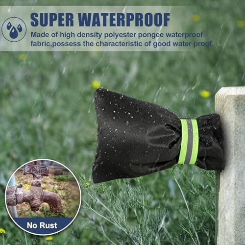 2 Pack Outdoor Faucet Covers for Winter Freeze Protection - Image 6