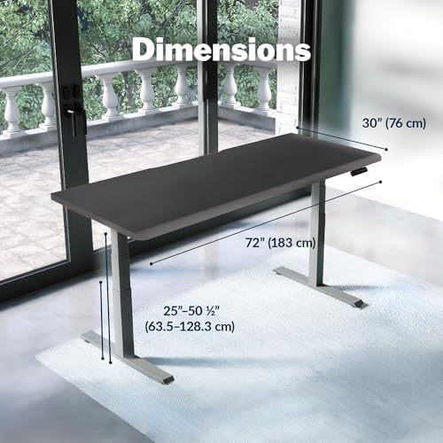 Vari ComfortEdge Electric Standing Desk – 72x30 – Black/Slate - Image 2