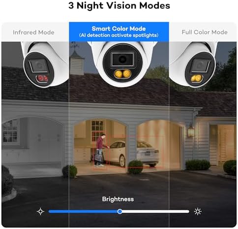 ONWOTE 8 Channel Security Camera System 6MP NVR, 4X 5MP 122° PoE IP Cameras - Image 2