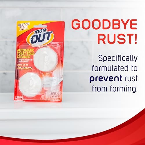 IRON OUT Rust Stain Remover Automatic Toilet Bowl Cleaner, Tablets, 2 Count (Pack of 12) - Image 3
