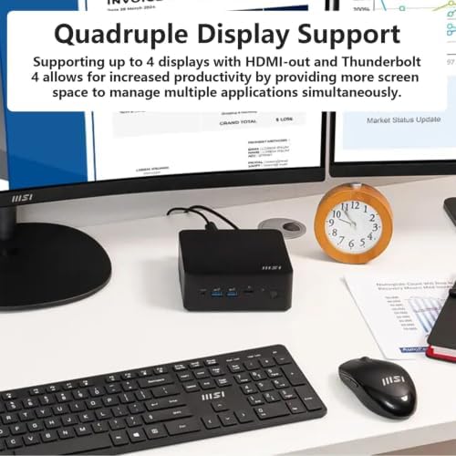 msi Cubi NUC Business MFF Desktop, Intel Core i7-1365U, 16GB DDR5+512GB SSD - Image 3