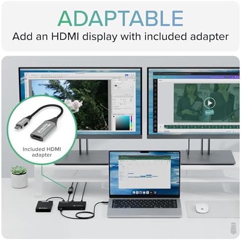 Plugable Thunderbolt 4 Hub | 3X Thunderbolt 4 Ports - Image 4