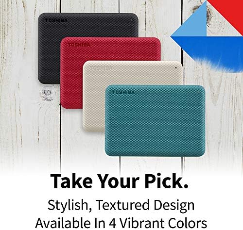 Toshiba Canvio Advance 4TB Portable External Hard Drive USB 3.0, Green - HDTCA40XG3CA - Image 2
