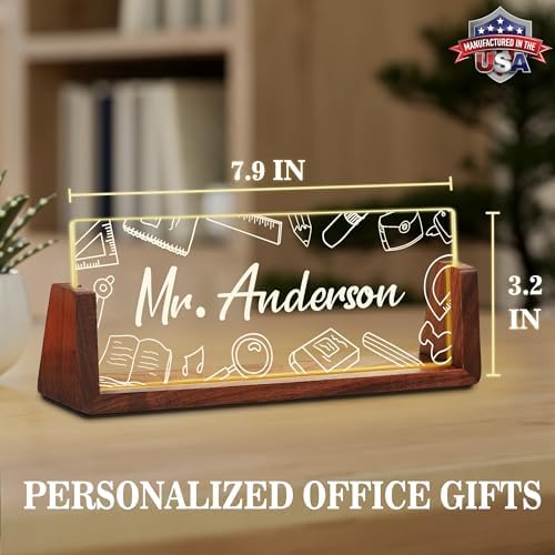 Ship Next Day Custom Name Plate for Desk, Acrylic Office Desk Accessories - Image 4