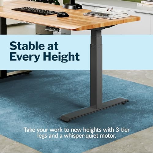 Vari ComfortEdge Electric Standing Desk – 60x30 – Butcher Block/Slate - Image 3