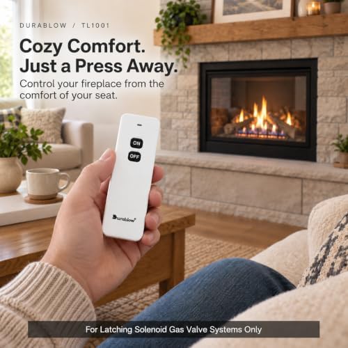 Durablow TL1001 Gas Fire Fireplace On/Off Remote Control Kit for Latching Solenoid Gas Valves (Replacement for Sky-CON, CON-1001) - Image 3