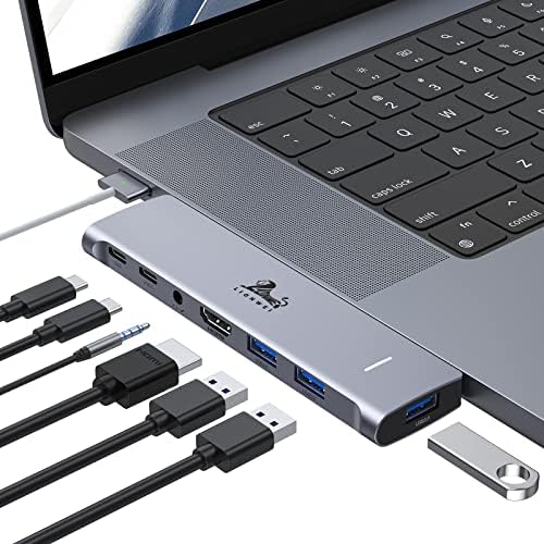 LIONWEI USB C Hub for MacBook Pro, Multiport Adapter MacBook Accessories by LIONWEI