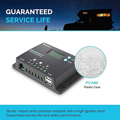 Renogy Wanderer 10A PWM Solar Charge Controller 12/24V for Solar Panels - Image 3