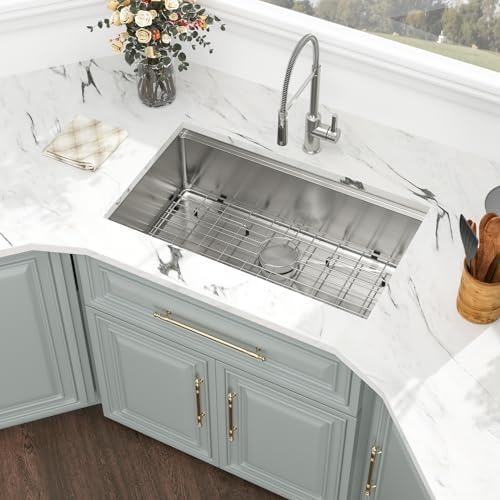 Kichae 30 Undermount Kitchen Sink Stainless Steel 16 Gauge Workstation - Image 3
