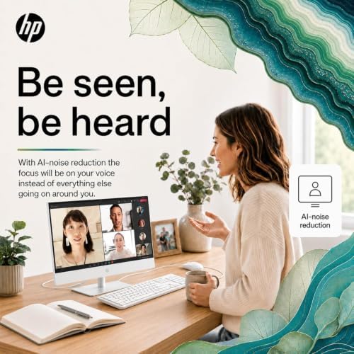 HP 22" FHD All-in-One Desktop Computer, 8GB DDR5 RAM, 640 Storage(128GB SSD+512GB External),13th Gen Intel Quad-Core N100 CPU, WiFi 6,Bluetooth 5.3, USB-C, UHD Graphics,720p Cam,Office 365 for Web - Image 5