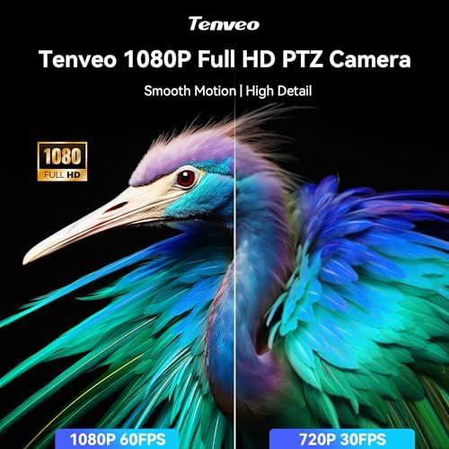 Tenveo 20X Optical Zoom PTZ Camera with AI Auto-Tracking, USB 3.0/HDMI, FHD 1080P60 for Video Conferencing, Live Streaming, Church, Education, Zoom, Teams & OBS - Image 5