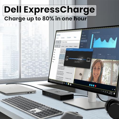 Dell WD19S Docking Station Bundle with USB-C and Dual Monitor Support - Complete Package Includes Dell WD19S Dock, 180W Power Adapter, Thunderbolt 3 & Ethernet Cable, Microfiber Cloth (Renewed) - Image 6