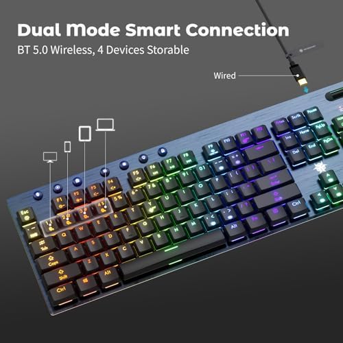 Hexgears GK1702 Full Size Low Profile Mechanical Keyboard - Linear - Image 3