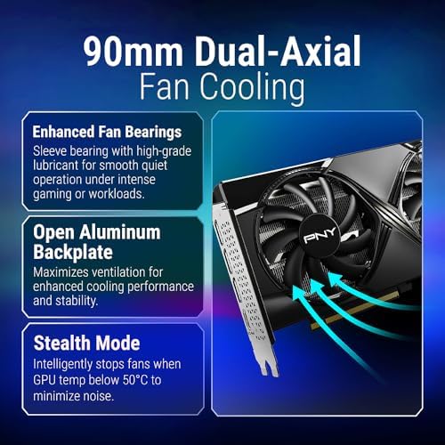 PNY NVIDIA GeForce RTX™ 5060 Ti 8GB OC Dual-Fan Graphics Card - Image 4