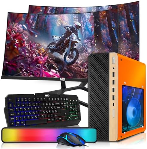 HP Half Light Desktop PC Phoenix Ryzen 3 Pro, 16GB RAM, 512GB SSD, Win 11 by Amazon+Renewed