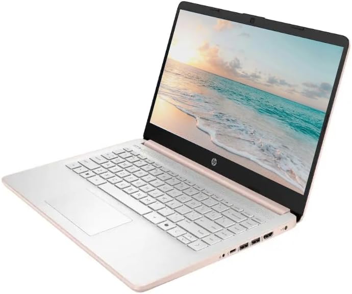 HP 14" Business Laptop Computer with 1-Year Office 365, Intel Quad-Core N150 Processor, 4GB RAM 640GB Storage (128GB UFS+512GB SD Card), Windows 11 Home, PLUSERA Earphones, Pale Rose Gold - Image 3