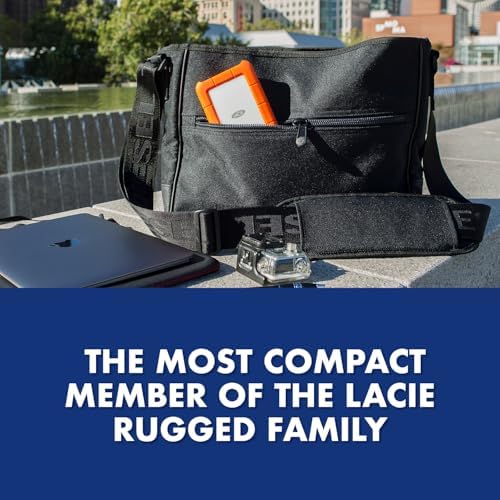 LaCie Rugged Mini, 1TB, 2.5", Portable External Hard Drive, for PC Mac iPad and iPhone, Data Rescue Service (LAC301558) - Image 5