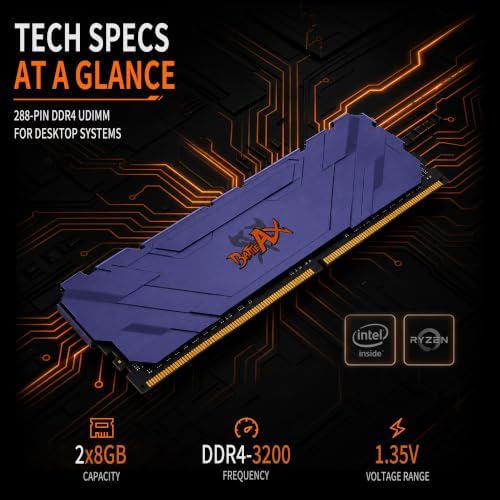 Colorful DDR4 3200MHz 16GB (2x8GB) RAM 1.35V CL16 XMP2.0 Desktop PC Memory - Image 3