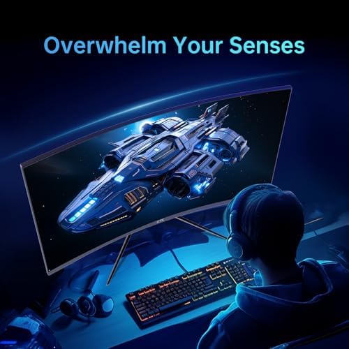 KTC 32 inch 240Hz Curved Gaming Monitor, 1080P Curved Monitor 1ms, H32S17F - Image 3