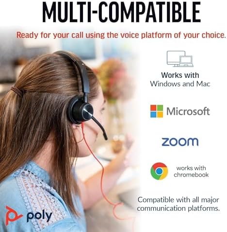 Poly Blackwire 3320 Wired USB Headset with Mic for PC & Work - Image 5