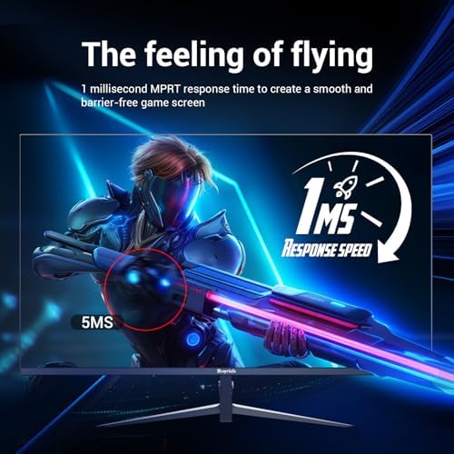 27 Inch Gaming Monitor, 240Hz Refresh Rate, FHD 1920x1080, Fast 1ms Response Time, Metal Stand, VESA 100x100, for Esports, FPS, and Competitive Gamers - Image 4