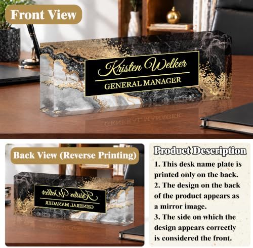 Ship Next Day Custom Name Plate for Desk, Desk Name Plate Personalized - Image 4